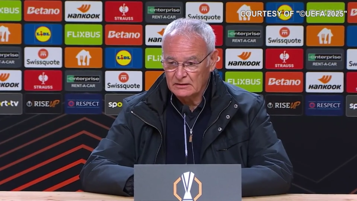 Claudio Ranieri in conferenza stampa alla vigilia di Porto-Roma