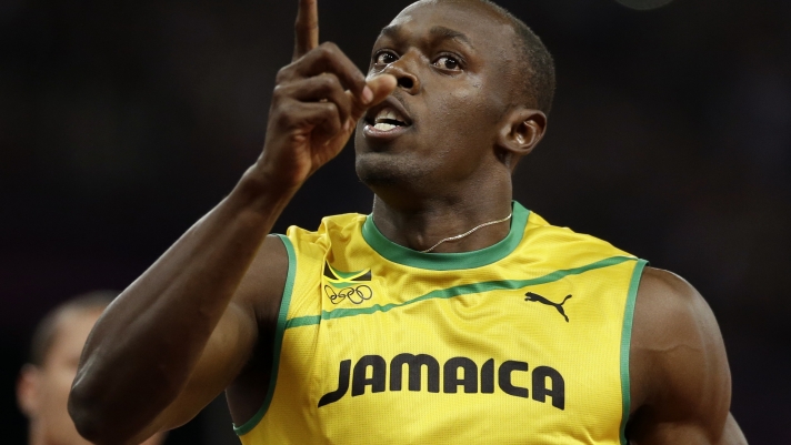during the athletics in the Olympic Stadium at the 2012 Summer Olympics, London, Sunday, Aug. 5, 2012. (AP Photo/Anja Niedringhaus)