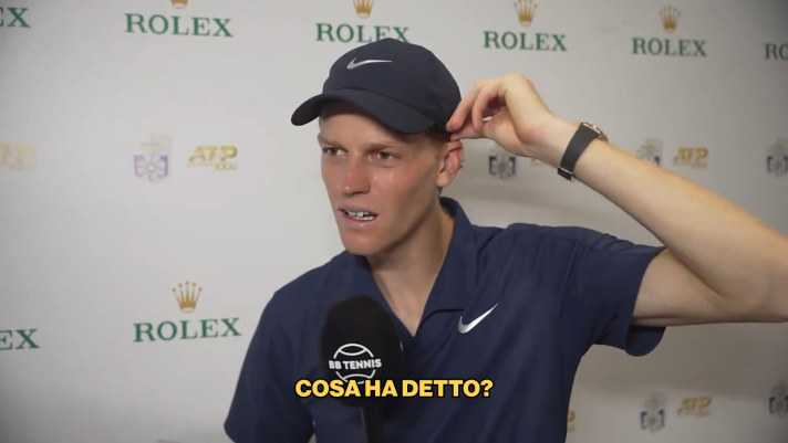Jannik Sinner struggling with cramps on court