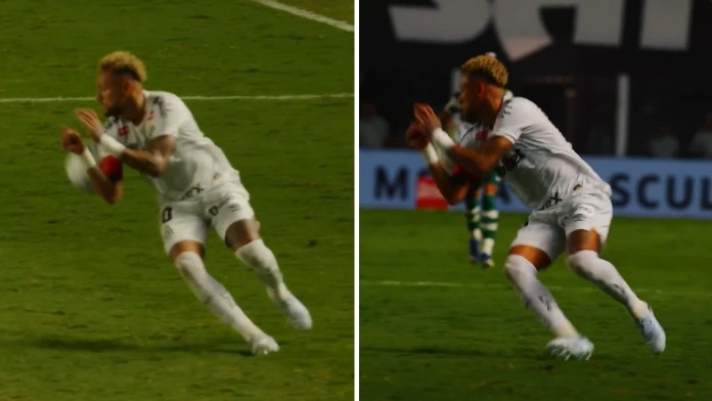Neymar, ma che stop è? Sembra "abbracciare" il pallone, ma poi stupisce così