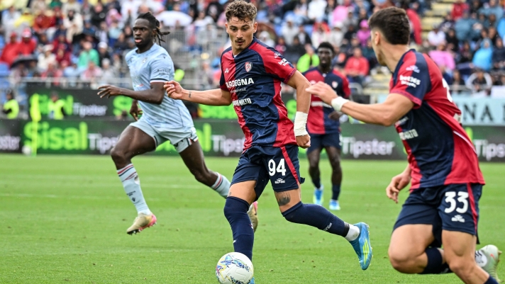 Sebastiano Esposito of Cagliari Calcio