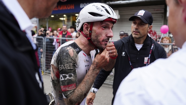 Great Britainâ€™s Adam Richard Yates of UAE Team Emirates XRG  during Stage 2 of the Giro dâ€™Italia, from Burgas to Veliko Tarnovo, Bulgaria, Saturday, May 9, 2026. (Photo by Fabio Ferrari/LaPresse)