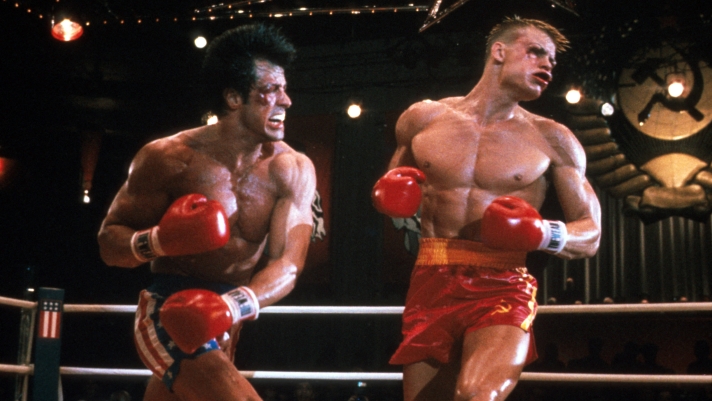 Rocky IV  Rocky IV   Year: 1985 - usa  Sylvester Stallone, Dolph Lundgren   Director: Sylvester Stallone (Photo by Archives du 7eme Art / Photo12 via AFP)