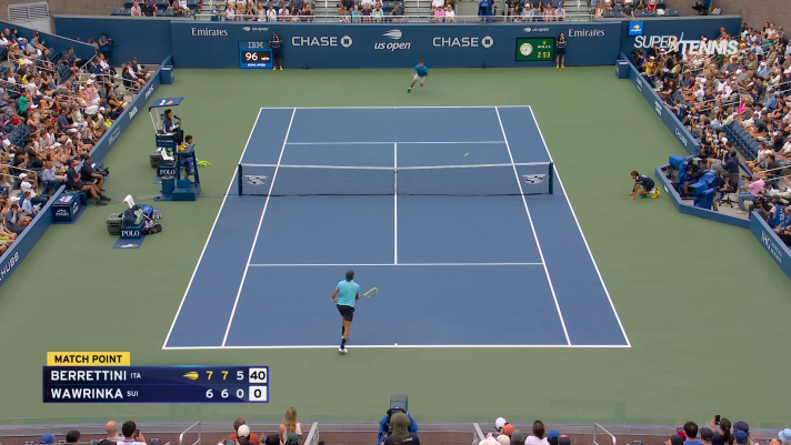 Us Open, Berrettini-Wawrinka 7-6 7-6 6-0: gli highlights