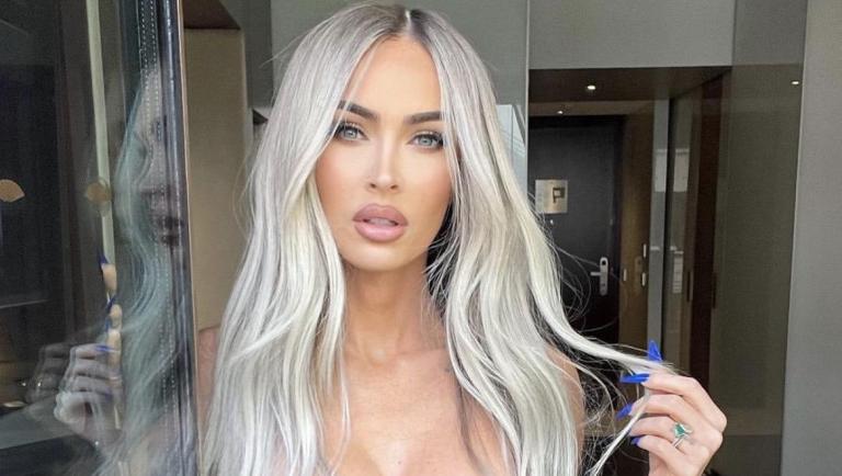 Megan Fox con in braccio il bambino