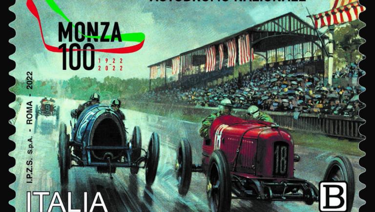 F1 GP Monza francobollo speciale per i 100 anni Autodromo