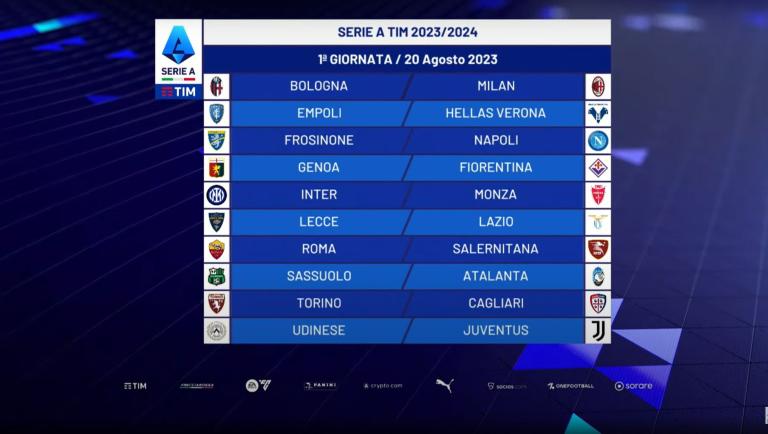 Il nuovo calendario 2023/2024