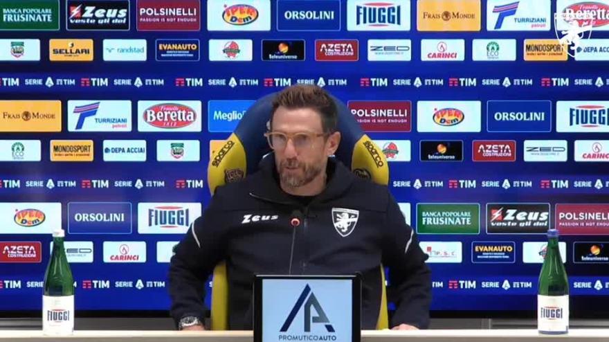 Video Milan-Frosinone, Di Francesco: "Affrontiamo il Milan con il piglio giusto"