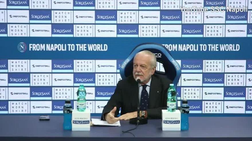 Video, De Laurentiis: "Inter in finale di Champions, perché noi no?"