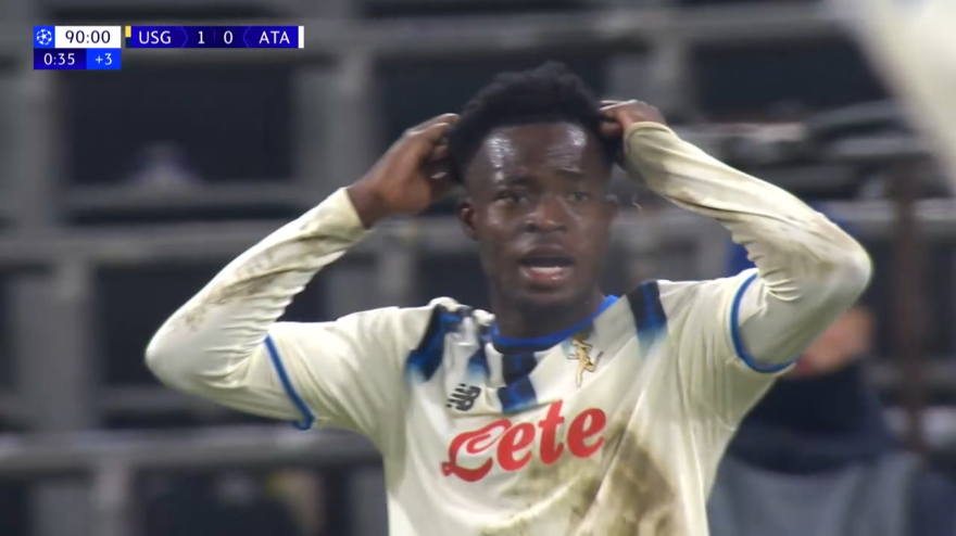 L'Atalanta pasticcia in difesa, poi Sulemana spreca: la Dea cade in casa dell'Union SG