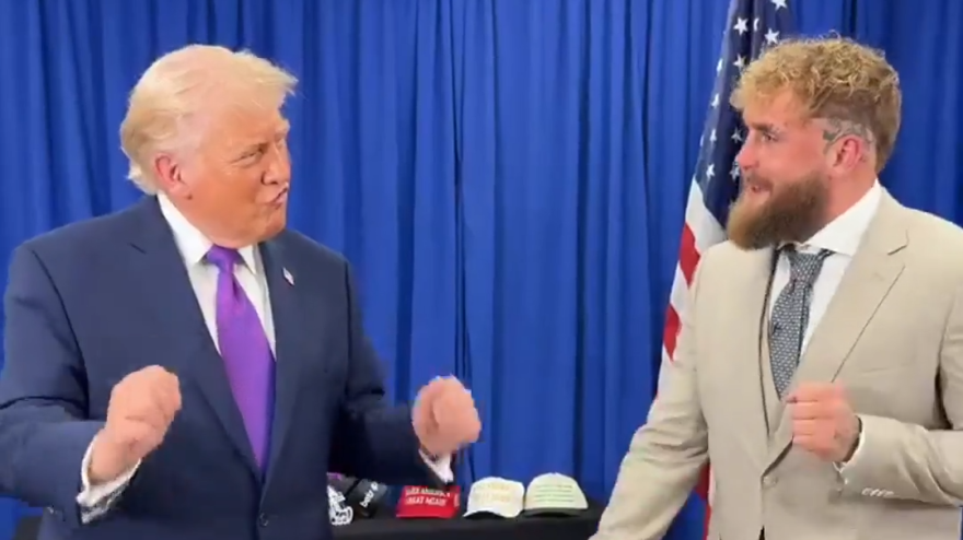 trump balla con jake paul e lo lancia in politica il video con il pugile 232 virale