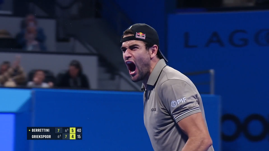 Berrettini esplode! Ace decisivo e vittoria da urlo