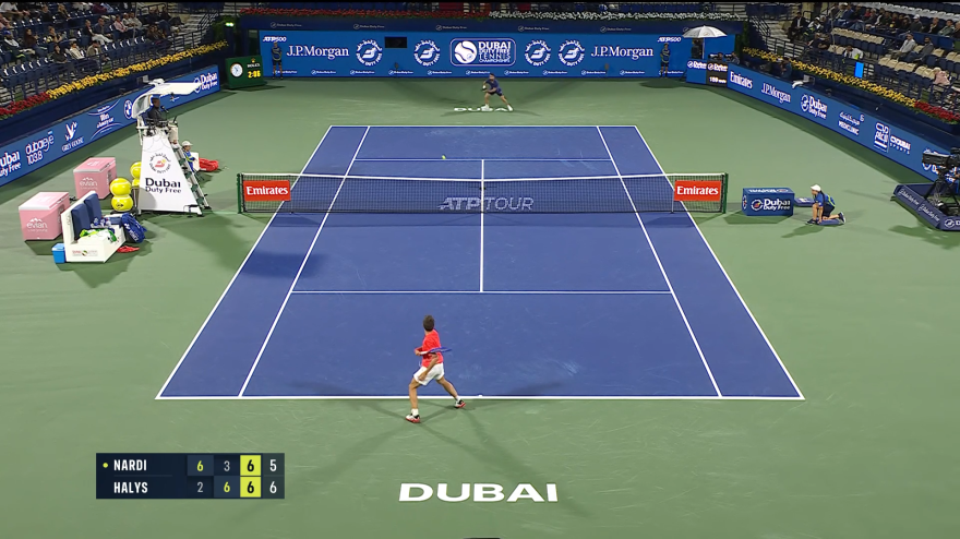 Atp Dubai, Nardi-Halys 6-2 3-6 6-7: gli highlights