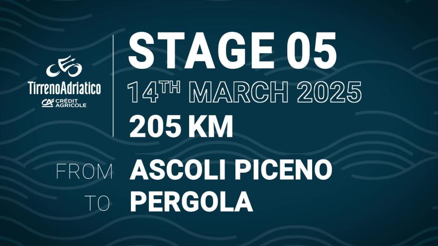 Tirreno-Adriatico, 5&#xAA; tappa da Ascoli a Pergola: il percorso