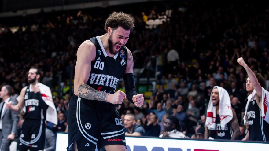 Il talento di Cordinier, le triple di Belinelli: la Virtus supera cos&#xEC; Trento