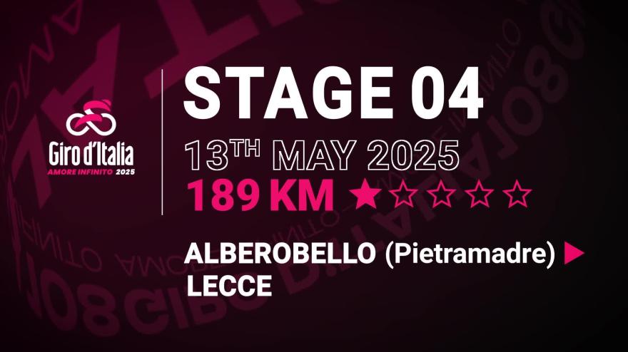 Giro d'Italia, 4ª tappa da Alberobello a Lecce: il percorso