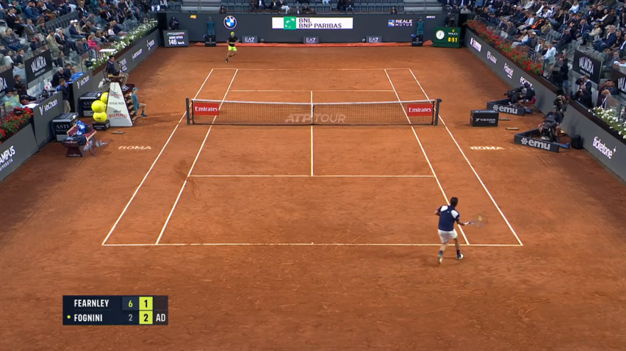 Fognini mette due colpi da maestro, ma poi si arrende: gli highlights