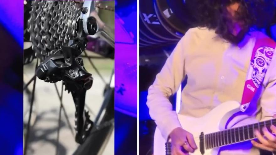 La bici diventa... uno strumento musicale: l'idea geniale di Giulio Maceroni