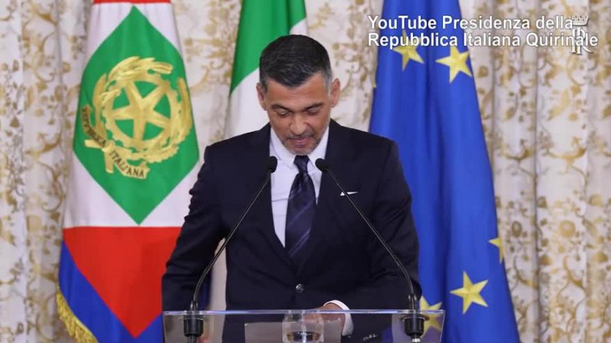 Conceiçao si emoziona davanti a Mattarella: "L'Italia per me una seconda casa"