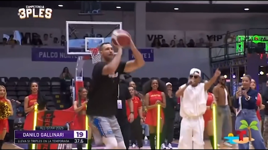 Gallinari show a Porto Rico: 32 punti nella gara del tiro da tre Gallinari show a Porto Rico: 32 punti nella gara del tiro da tre