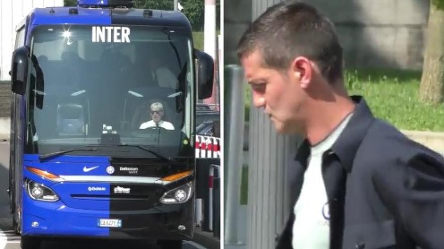inter in partenza per il mondiale e chivu