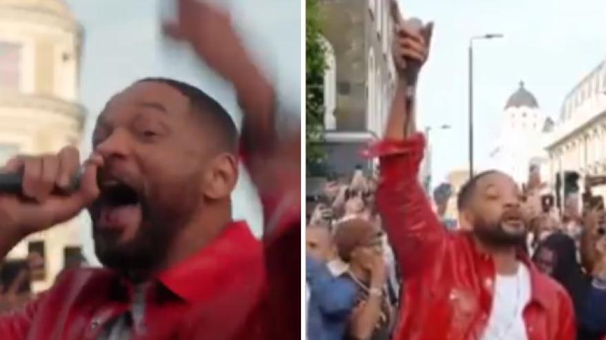 Will Smith canta "Willy, il principe di Bel Air" e la folla impazzisce Will Smith canta "Willy, il principe di Bel Air" e la folla impazzisce