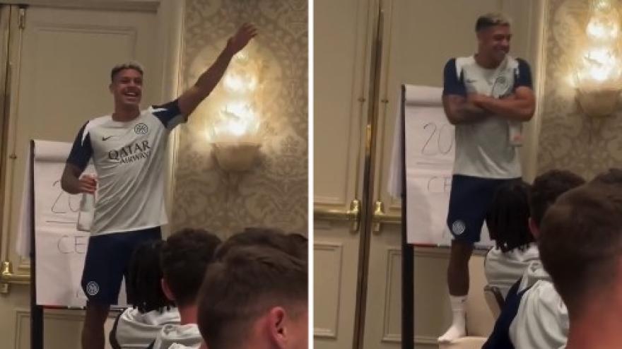 Luis Henrique si presenta così! Canta e balla alla cena dell Luis Henrique si presenta così! Canta e balla alla cena dell