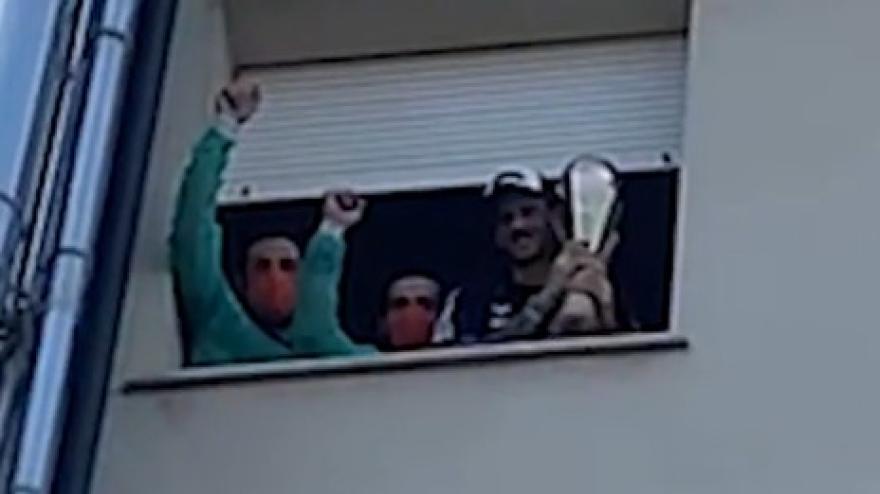 Polonara alza la coppa! Virtus Bologna in visita all Polonara alza la coppa! Virtus Bologna in visita all