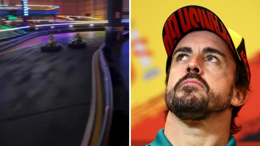 Alonso, i kart e lo sfottò alla Juve Alonso, i kart e lo sfottò alla Juve