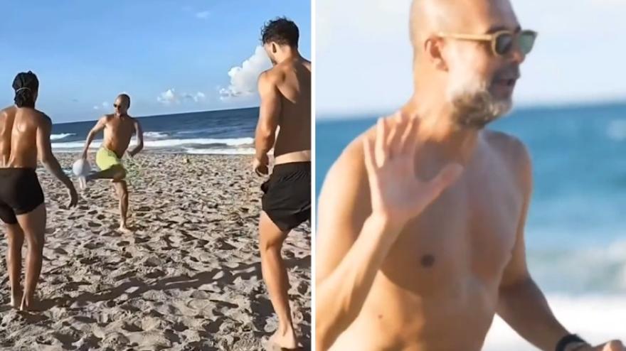 Guardiola dà spettacolo in spiaggia e "rimprovera" Reijnders Guardiola dà spettacolo in spiaggia e "rimprovera" Reijnders