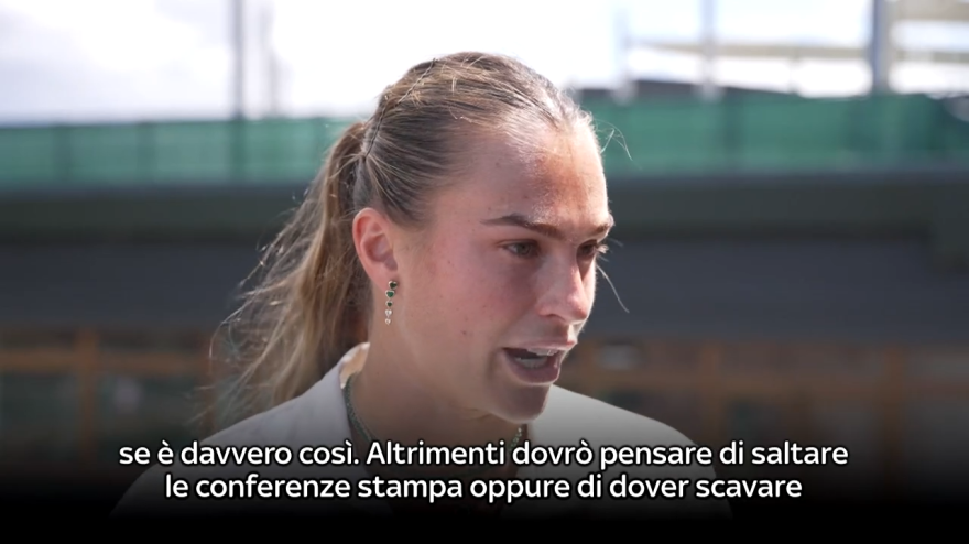 Sabalenka e le emozioni: "Potrei saltare le conferenze stampa" Sabalenka e le emozioni: "Potrei saltare le conferenze stampa"