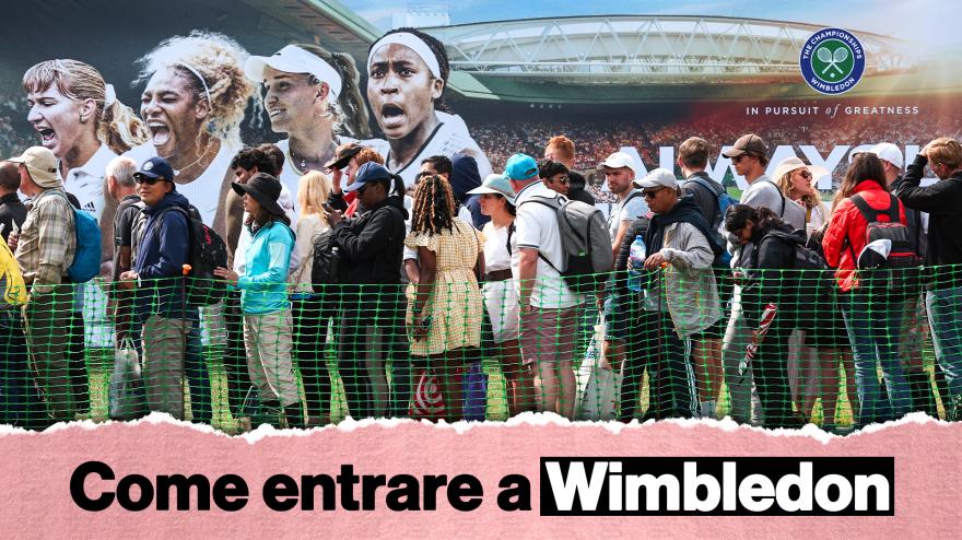 Si può entrare a Wimbledon senza biglietto? Sì, ma a una condizione... Si può entrare a Wimbledon senza biglietto? Sì, ma a una condizione...