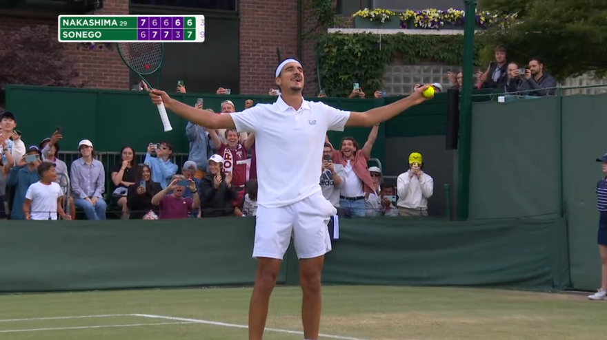 Sonego Nakashima: highlights Wimbledon Sonego Nakashima: highlights Wimbledon