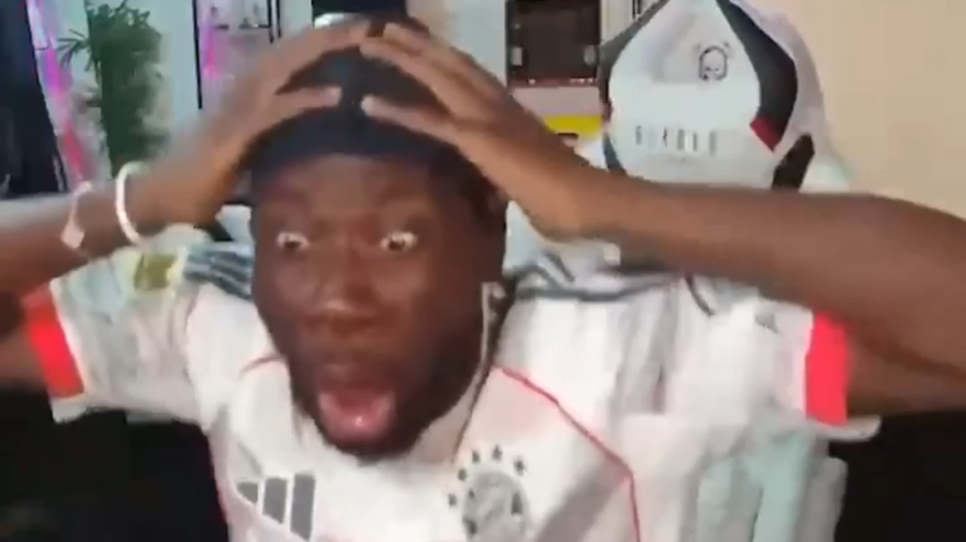 Infortunio Musiala, la reazione di Alphonso Davies in diretta Infortunio Musiala, la reazione di Alphonso Davies in diretta