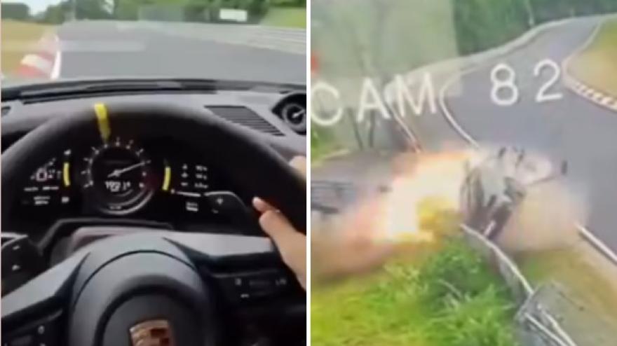 Due auto si scontrano a 200 km/h: l Due auto si scontrano a 200 km/h: l