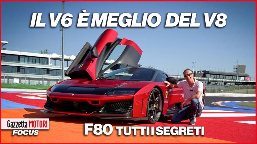 Ferrari F80: perché il suo motore V6 è migliore di un V8