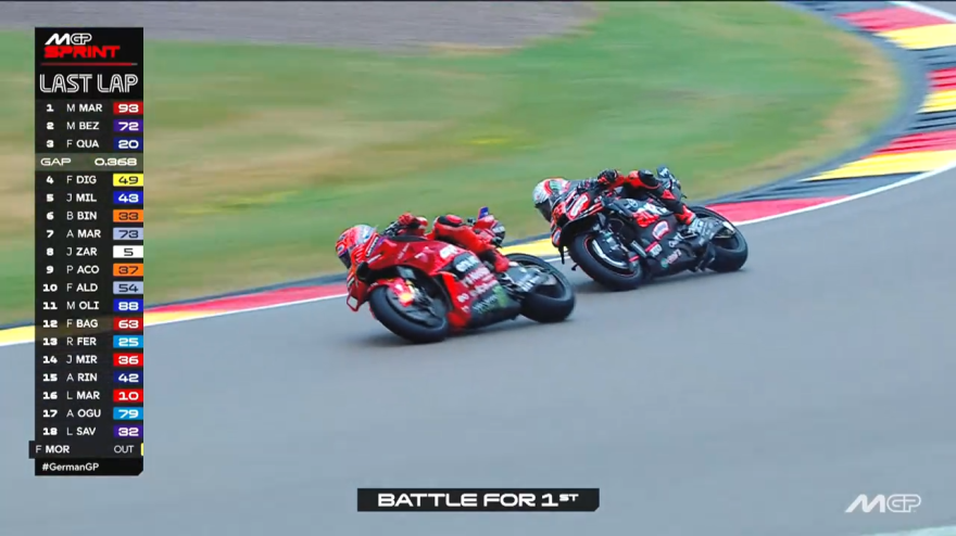 motogp gp germania highlights sprint race