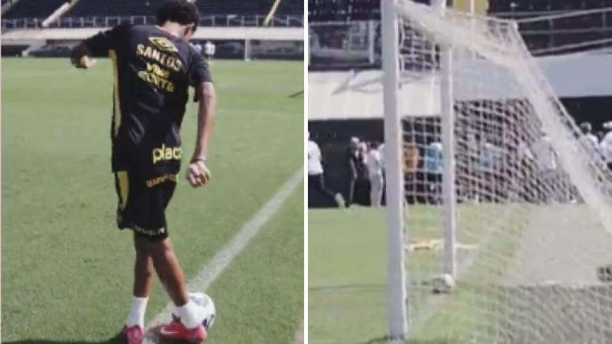 VIDEO Robinho, che magia del figlio: gol impossibile di rabona VIDEO Robinho, che magia del figlio: gol impossibile di rabona
