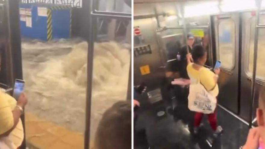paura a new york nubifragio violento e metro bloccata