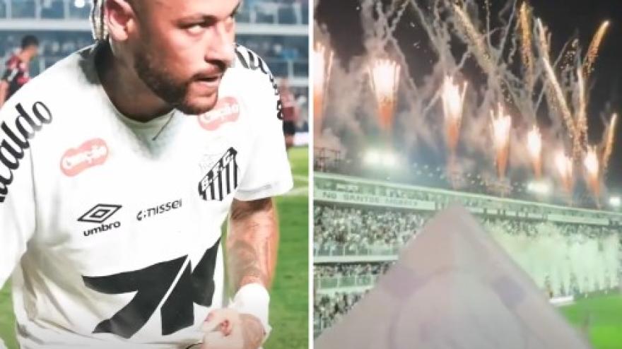 Neymar, gol vittoria con il Santos! Lo stadio impazzisce