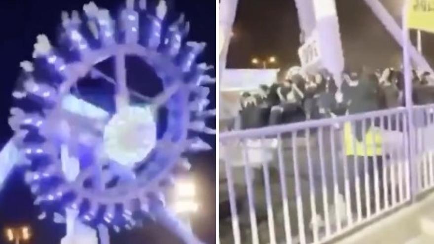 Giostra si spezza a metà, paura al parco divertimenti in Arabia Saudita Giostra si spezza a metà, paura al parco divertimenti in Arabia Saudita
