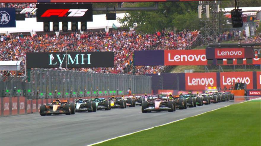 f1 gp ungheria la partenza e il primo giro