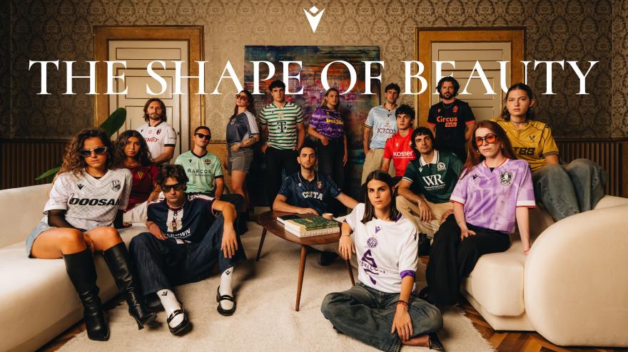 la maglia away del bologna tra le protagoniste della campagna di macron the shape of beauty
