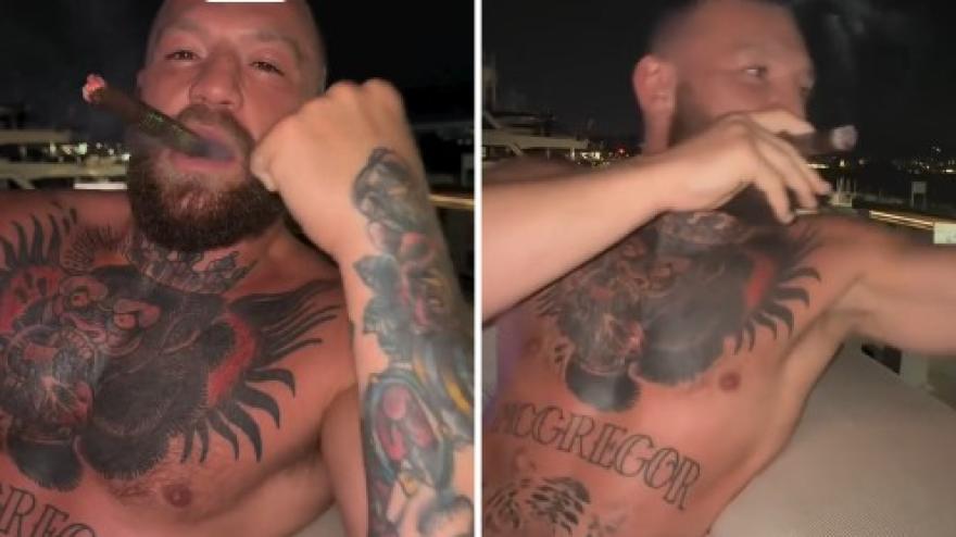 McGregor, fuma e impazzisce a Napoli! Sentite cosa canta...