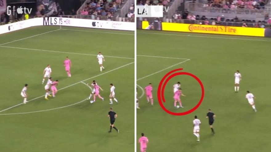 Messi show: segna un super gol, poi assist di tacco per Suarez