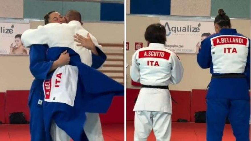 Judo, ricevono una sorpresa "mondiale": Bellandi e Scutto si commuovono Judo, ricevono una sorpresa "mondiale": Bellandi e Scutto si commuovono