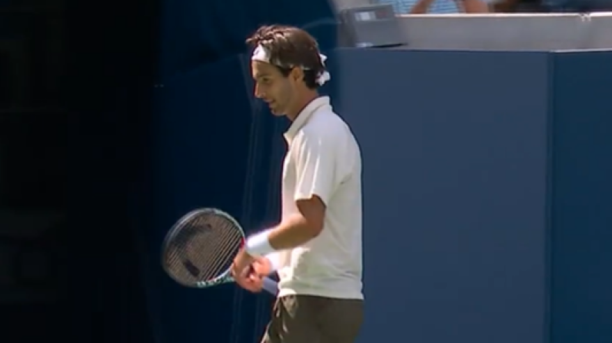 Musetti, il punto è meraviglioso: che rovescio lungolinea contro Goffin! Musetti, il punto è meraviglioso: che rovescio lungolinea contro Goffin!