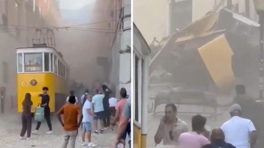 Tragedia a Lisbona, la funicolare deraglia: vittime e decine di feriti Tragedia a Lisbona, la funicolare deraglia: vittime e decine di feriti