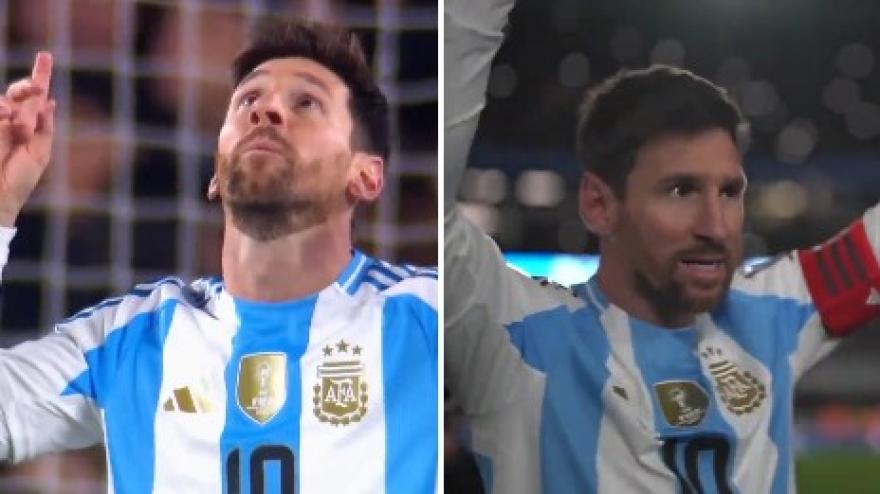 Messi, doppietta e lacrime con la nazionale nell Messi, doppietta e lacrime con la nazionale nell