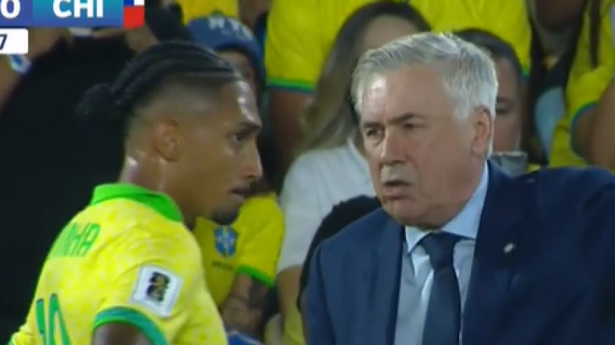 ecco il brasile di ancelotti tre gol al cile carletto esulta